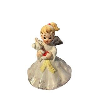 Vintage Norcrest Angel April Blond Angel Figurine - Japan
